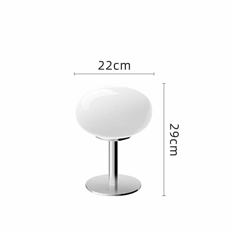 Italian Designer Glass Table Lamp β Sleek Modern-Retro Accent Light for Stylish Interiors