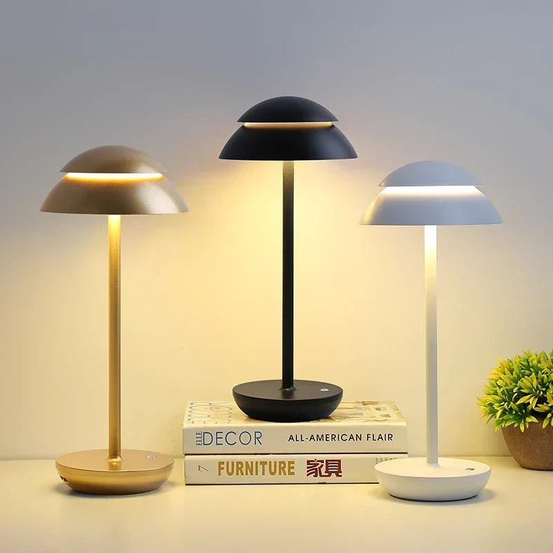 PowerLuxe Rechargeable Table Lamp β Sleek Modern Wireless Lighting for Any Space