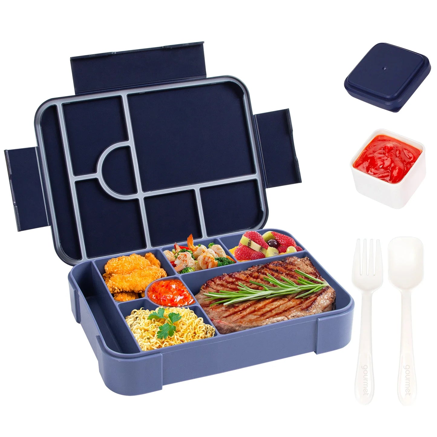 BentoMax 1330ml Large-Capacity Leak-Proof Bento Lunch Box β Microwave-Safe & Portable Food Container