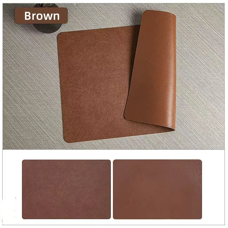 DuoMat Dual-Sided Faux Leather Placemats β Heat-Resistant, Waterproof & Easy-to-Clean
