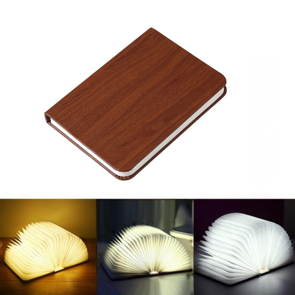 Lumibook Table Lamp — 360° Foldable Design, Rechargeable Light for Anywhere