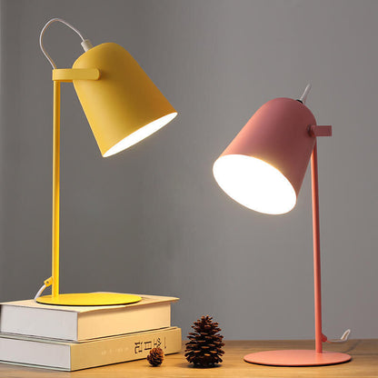 Nordic Metal LED Desk Lamp — Sleek Minimalist Light for Reading and Studying