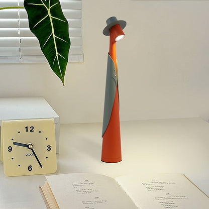 Modern Rechargeable LED Hat Lamp — Dual-Use Desk Light with Creative Touch Control