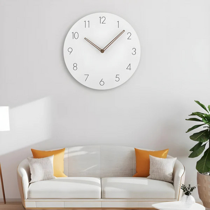 Nork Minimalist Wall Clock — Sleek Contemporary Wood Design
