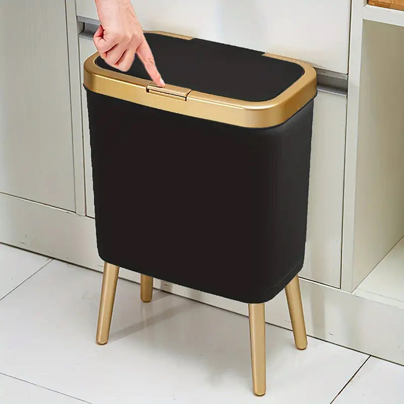 15L Modern Odour-Sealing Trash Can with Elevated Legs – Sleek Waste Bin for Kitchen, Living & Bathroom
