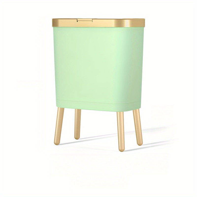 15L Modern Odour-Sealing Trash Can with Elevated Legs – Sleek Waste Bin for Kitchen, Living & Bathroom