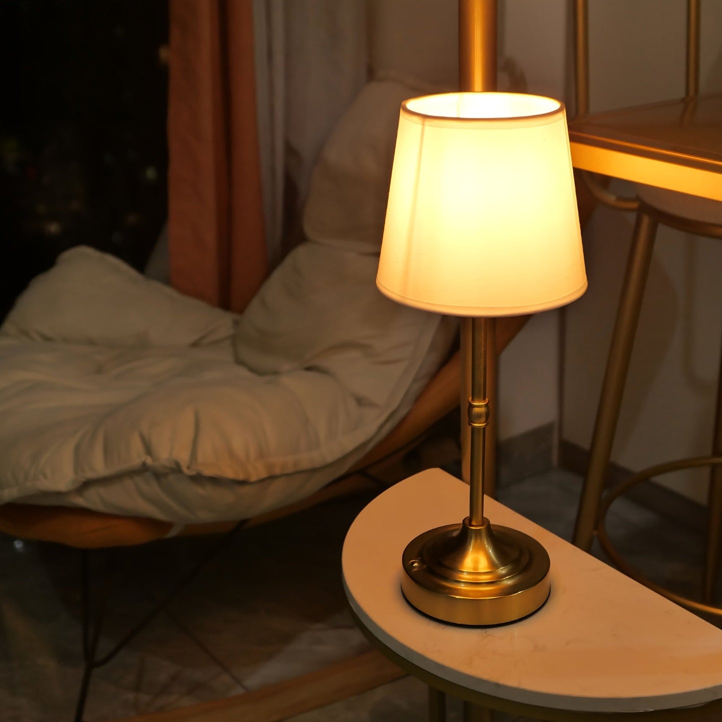 Dimmable Cordless Table Lamp with USB Rechargeable Battery — Portable Ambient Lighting
