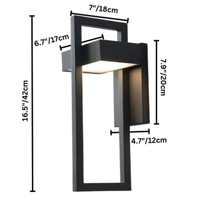 Sleek Modern Outdoor Wall Light - Scandinavian Aluminium LED Wall Lamp