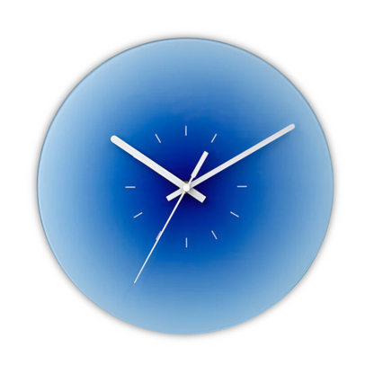 Sunset Glass Wall Clock — Modern Gradient Design for a Stylish Space