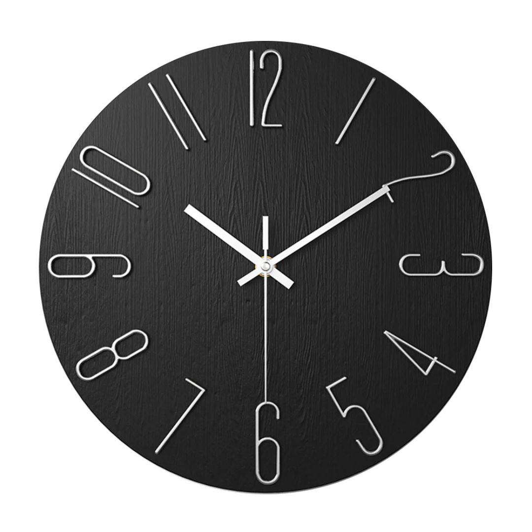 Noble Modern Wall Clock - Elegant Minimalist Gold Design