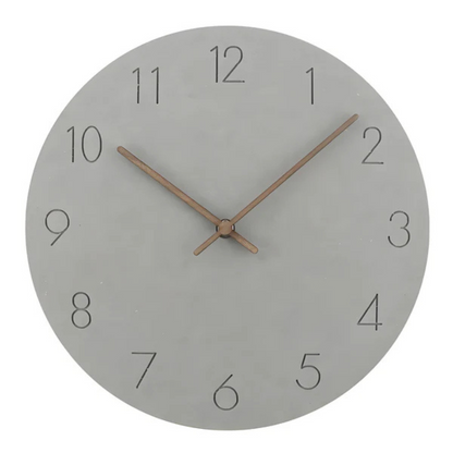Nork Minimalist Wall Clock — Sleek Contemporary Wood Design