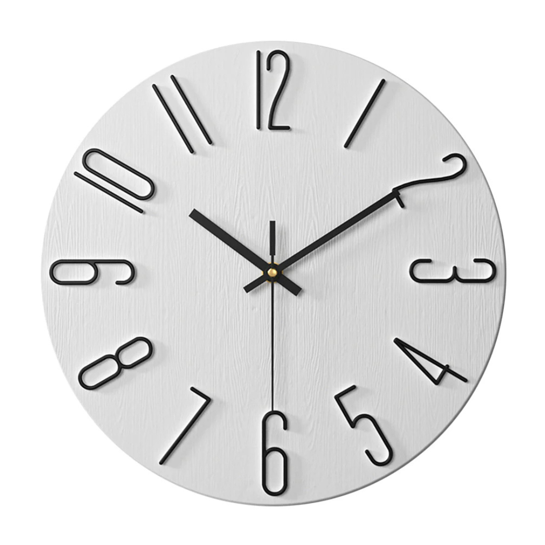 Noble Modern Wall Clock - Elegant Minimalist Gold Design