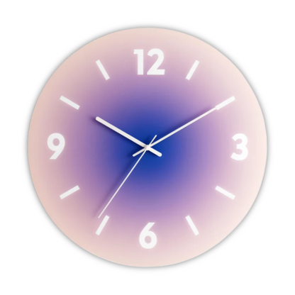 Sunset Glass Wall Clock — Modern Gradient Design for a Stylish Space