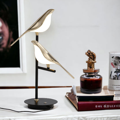 Golden Birdlight Wall Lamp — Modern Nordic LED Sconce with Warm Glow
