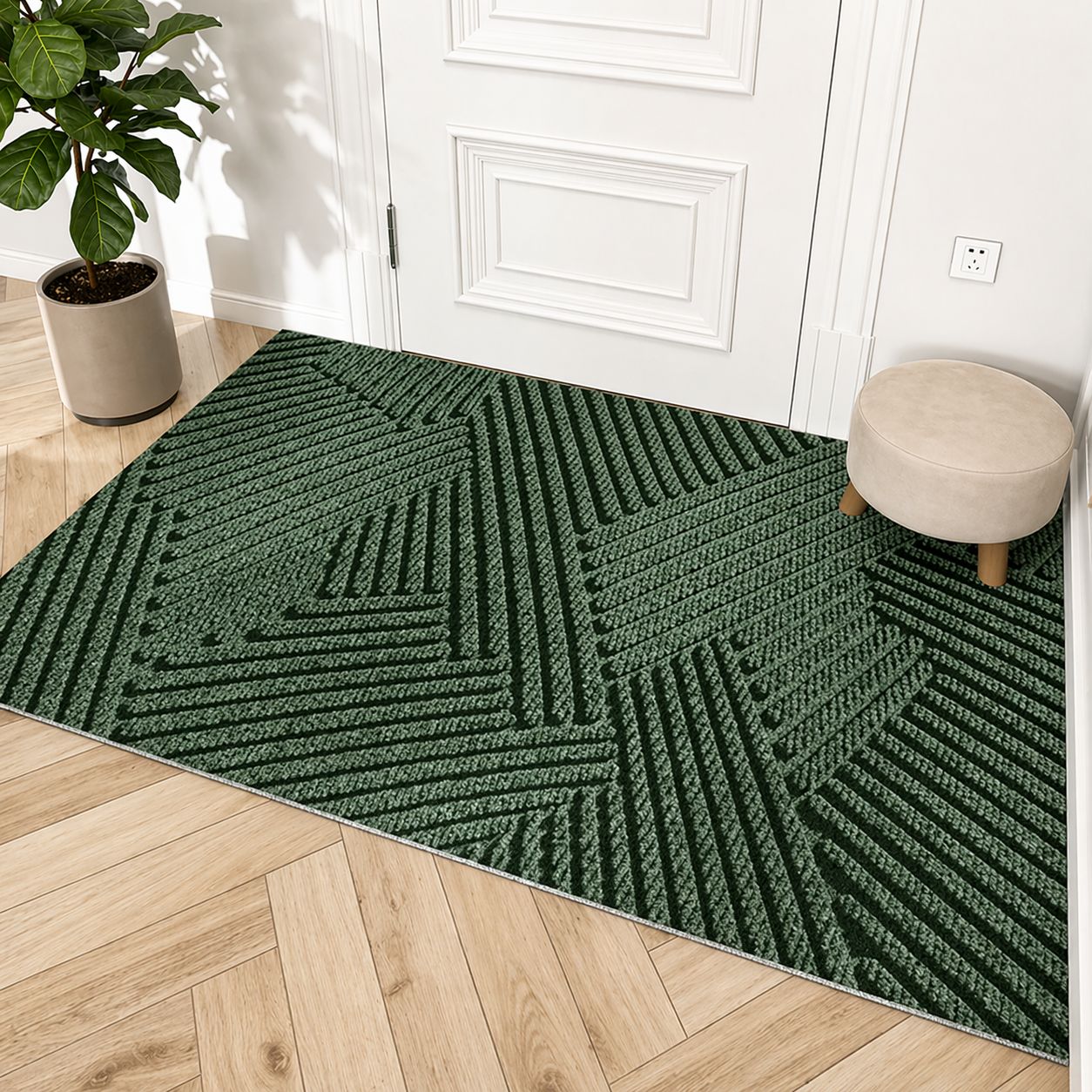 Durable Non-Slip Door Mat — Modern, Dirt-Resistant Entry Mat for Sleek Entrances