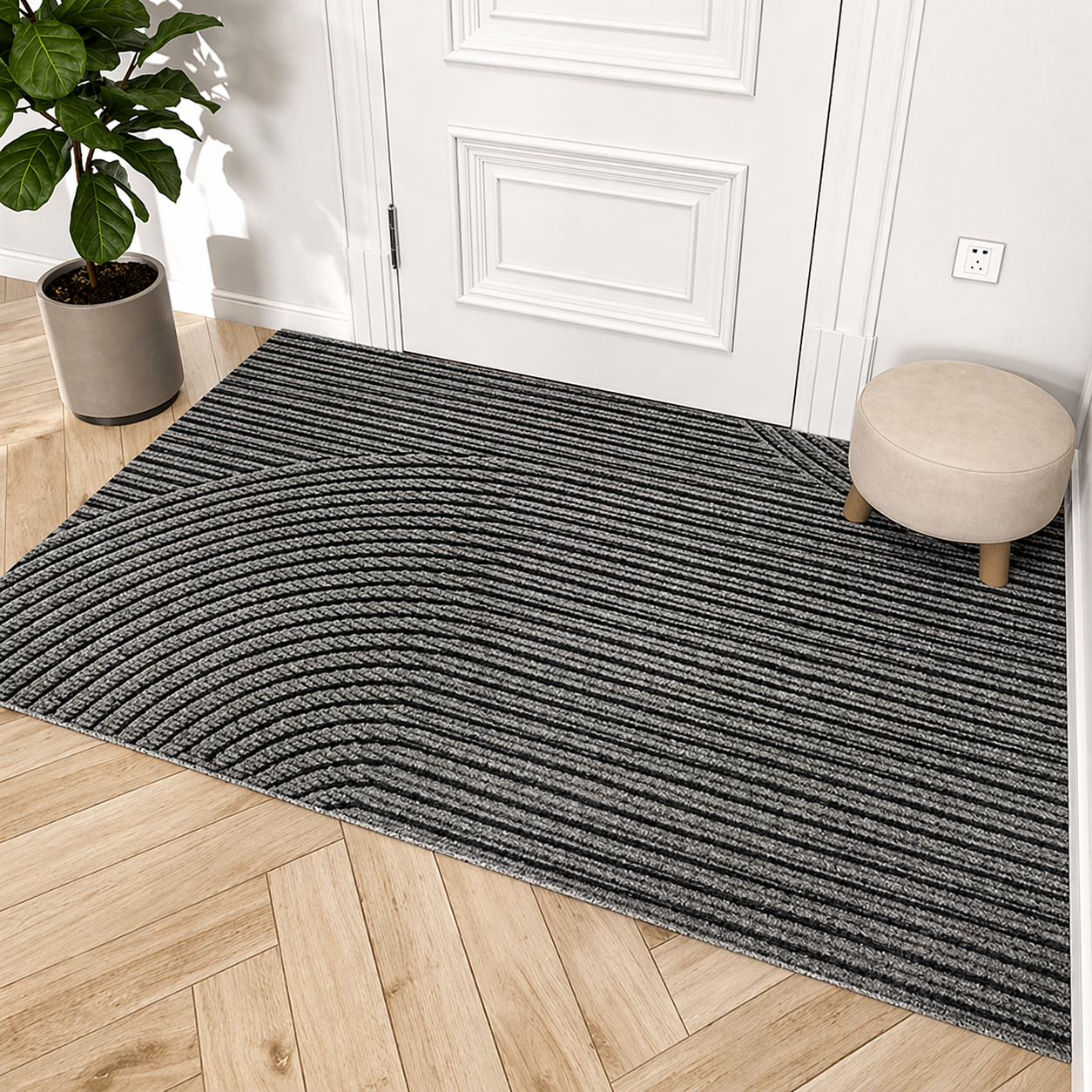 Durable Non-Slip Door Mat — Modern, Dirt-Resistant Entry Mat for Sleek Entrances