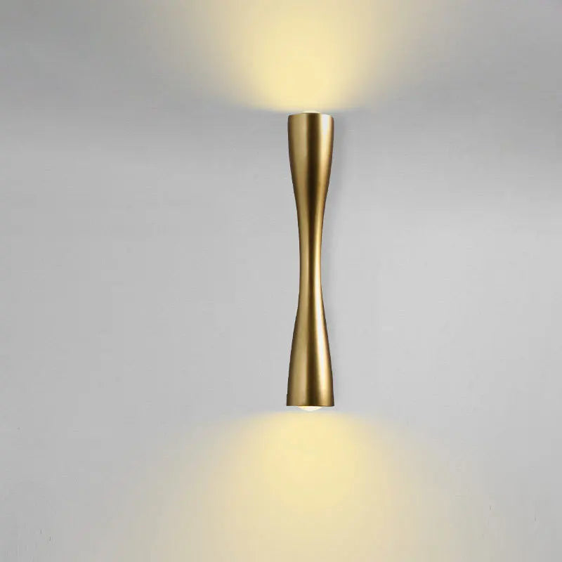 Lux Modern Gold Wall Light - Nordic Up-and-Down Waterproof Sconce