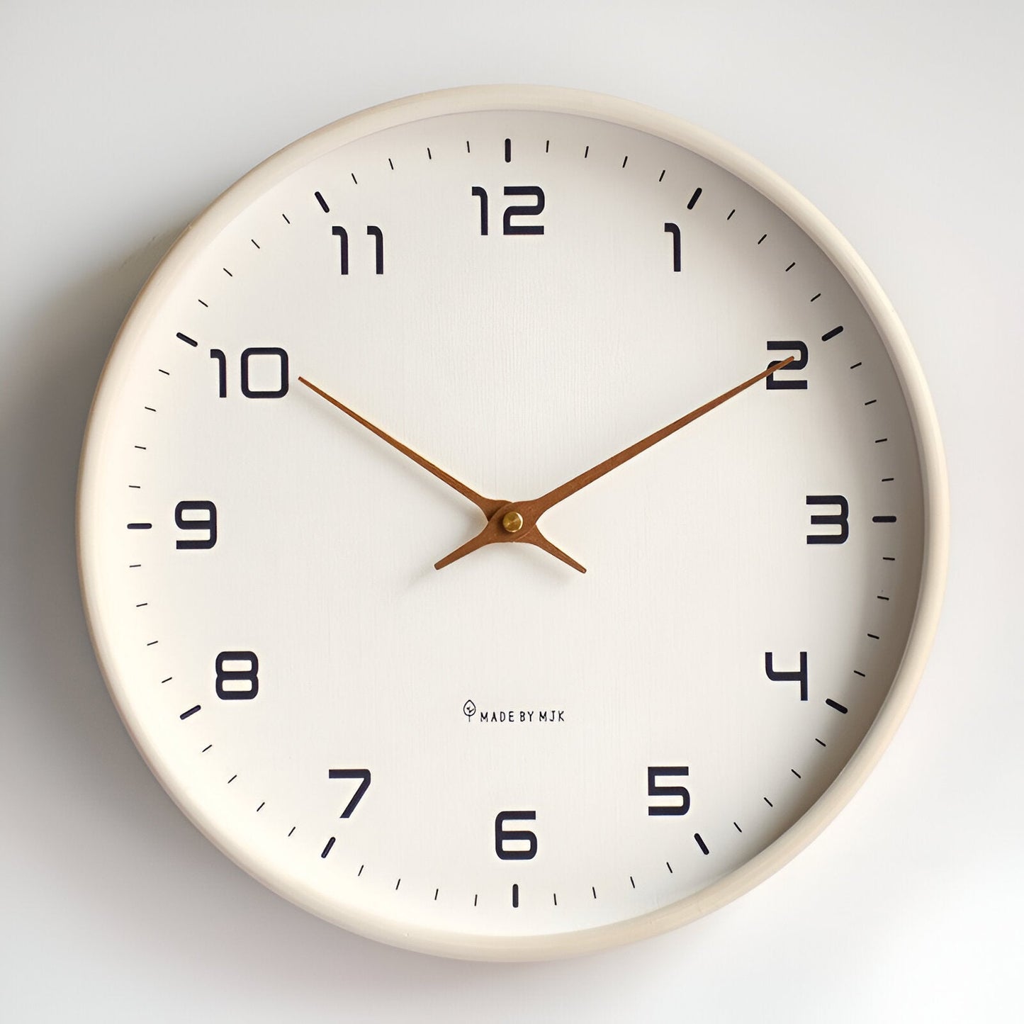 Nordic Wall Clock with a Sleek Minimalist Wood Frame