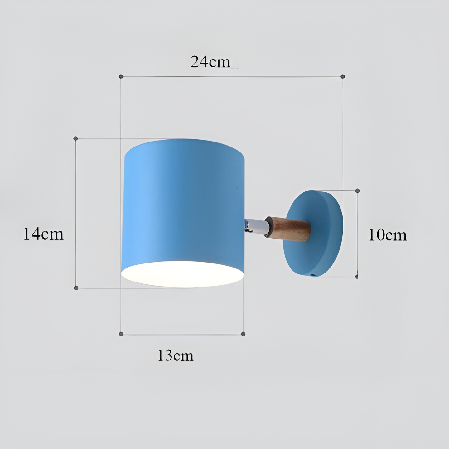 NordicGlow Adjustable Wall Lamp – Soft Pastel, Scandinavian Design