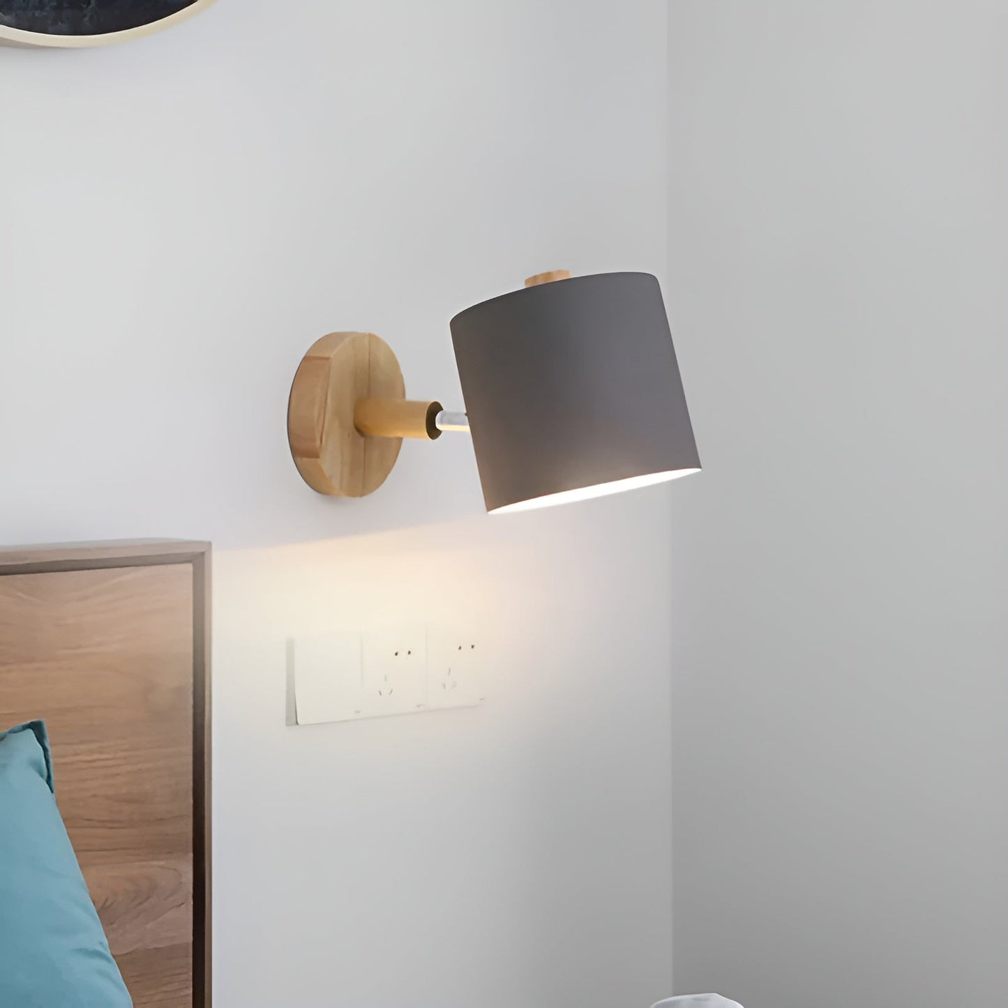 NordicGlow Adjustable Wall Lamp – Soft Pastel, Scandinavian Design