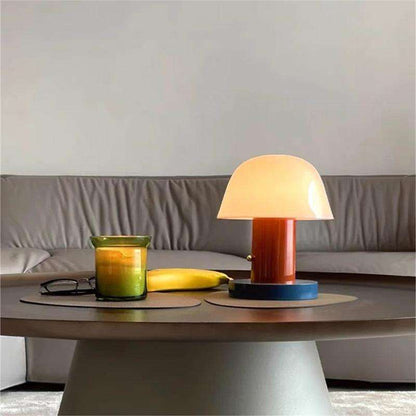 Mushroom Table Lamp | Modern, Rechargeable LED Light for Stylish, Cordless Illumination