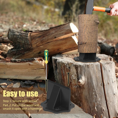 KindlePro Portable Carbon Steel Log Splitter – Durable, Compact Wood-Splitting Tool with Cloth Bag