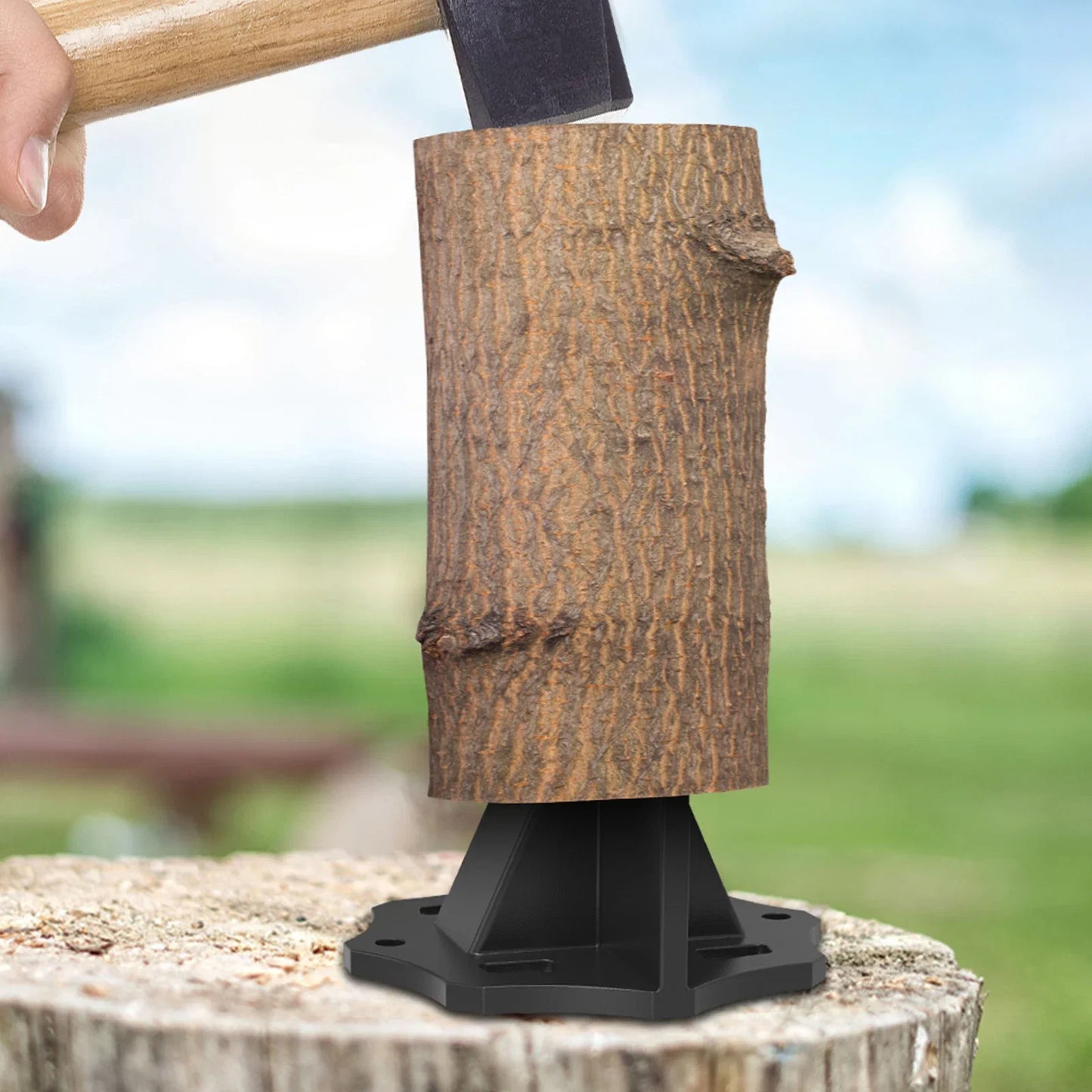 KindlePro Portable Carbon Steel Log Splitter – Durable, Compact Wood-Splitting Tool with Cloth Bag