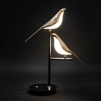 Golden Birdlight Wall Lamp — Modern Nordic LED Sconce with Warm Glow