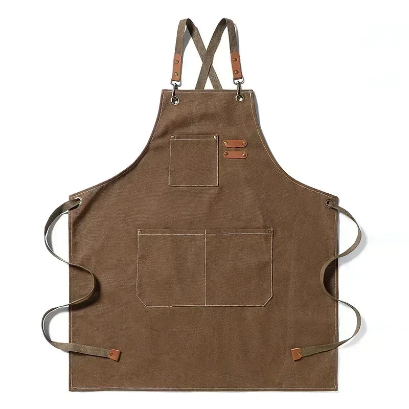 ProWear Canvas Kitchen Apron – Durable Unisex Chef & Workwear