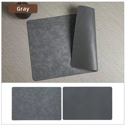 DuoMat Dual-Sided Faux Leather Placemats – Heat-Resistant, Waterproof & Easy-to-Clean