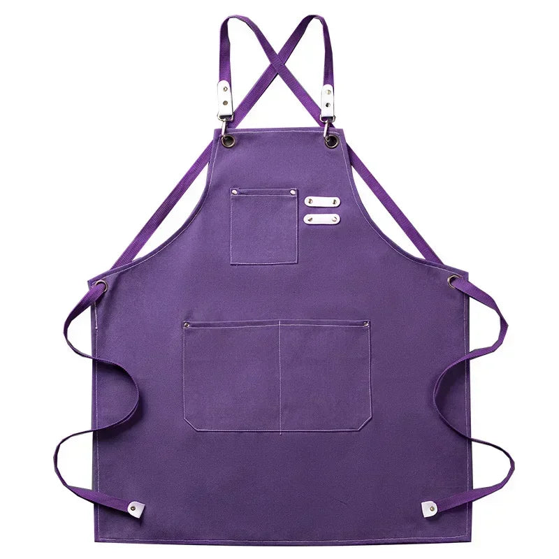 ProWear Canvas Kitchen Apron – Durable Unisex Chef & Workwear