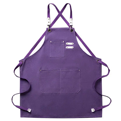 ProWear Canvas Kitchen Apron – Durable Unisex Chef & Workwear