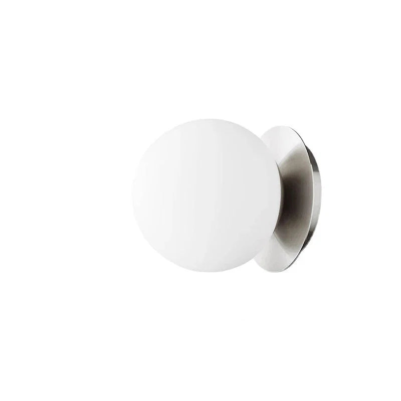 Nordic Globe Glass Wall Light – Modern Minimalist Illumination for Bathroom & Bedroom