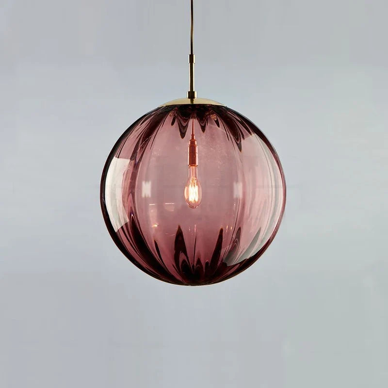 Sleek Glass Ball Pendant Light — Nordic Elegance for Any Space