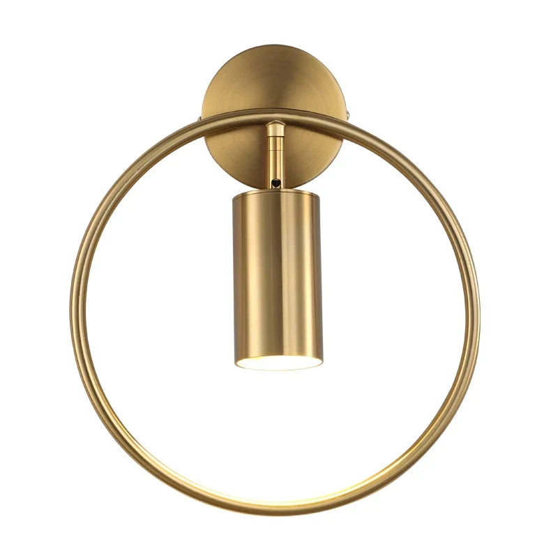 Halo Wall Light — Sleek Nordic Gold Minimalist Design