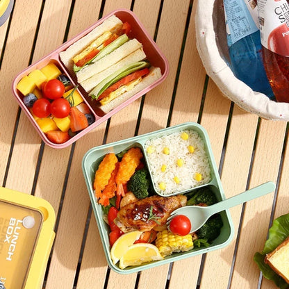BentoGo Portable Lunch Box - Leak-Proof Bento with Integrated Cutlery, Microwave & Dishwasher Safe