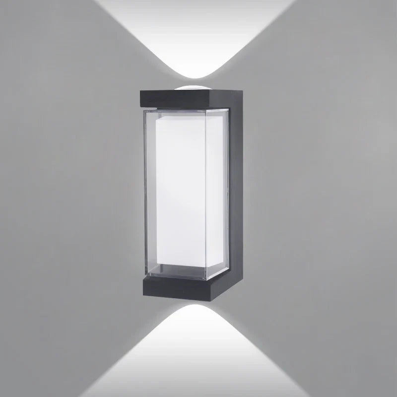Contemporary LED Wall Light - Waterproof Outdoor Sconce with Up & Down Lighting