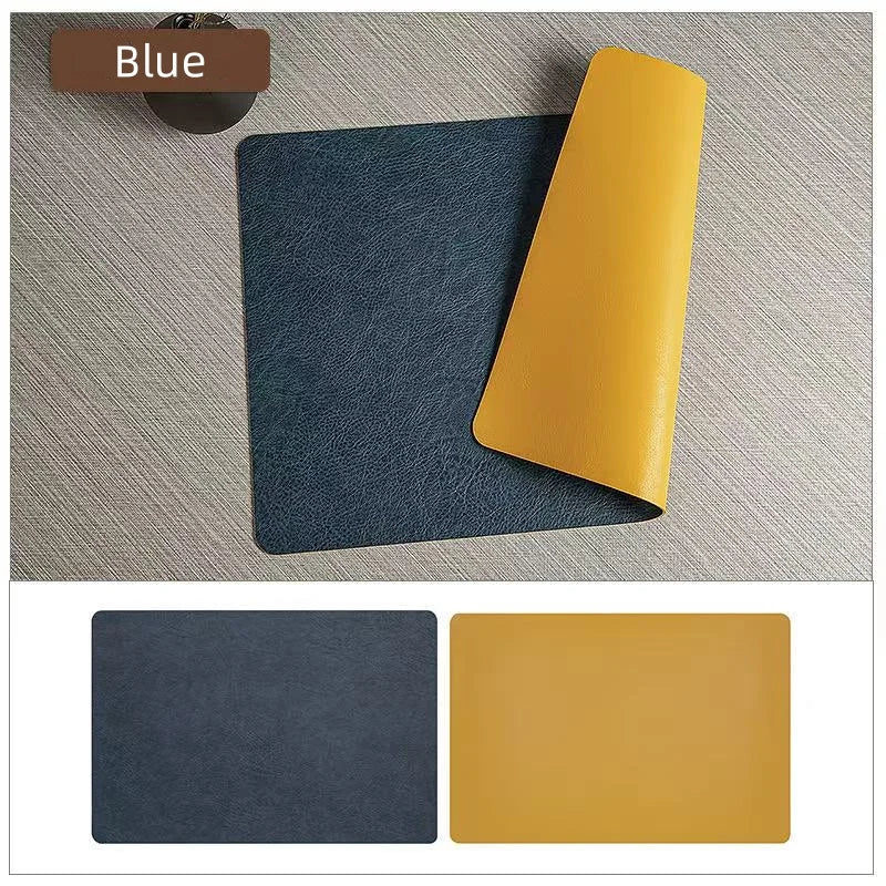 DuoMat Dual-Sided Faux Leather Placemats – Heat-Resistant, Waterproof & Easy-to-Clean