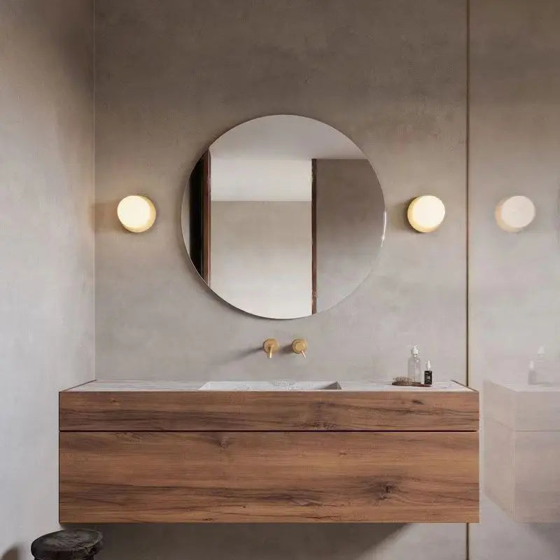 Nordic Globe Glass Wall Light – Modern Minimalist Illumination for Bathroom & Bedroom