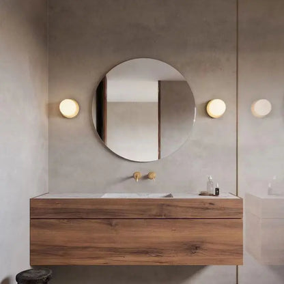 Nordic Globe Glass Wall Light – Modern Minimalist Illumination for Bathroom & Bedroom