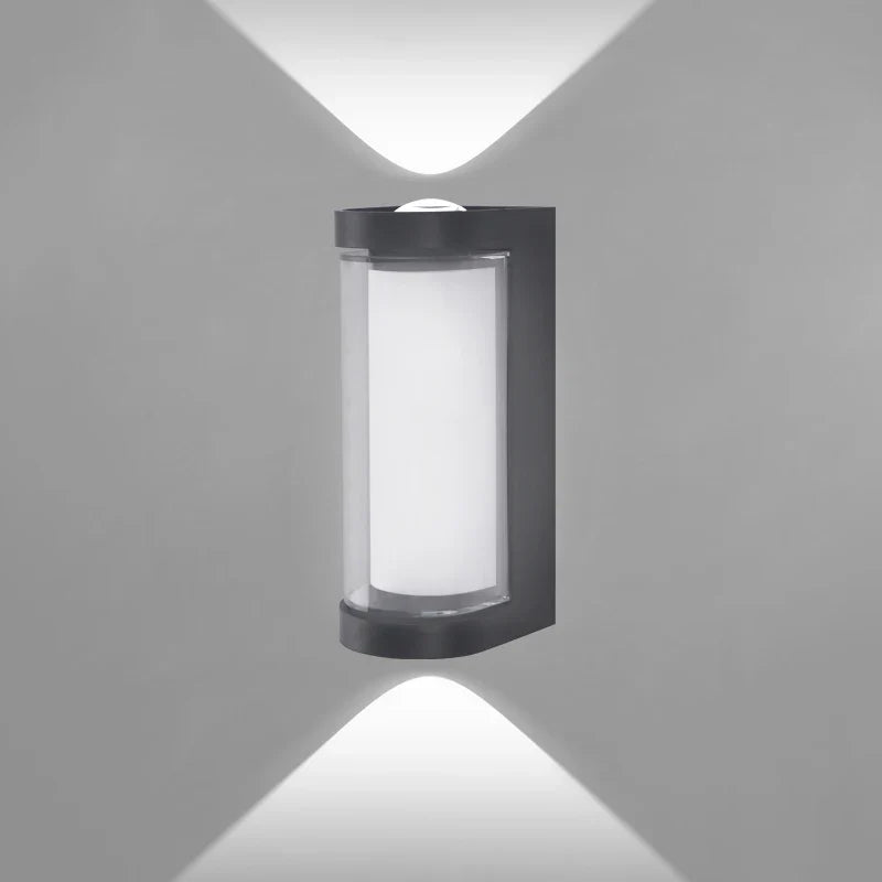 Contemporary LED Wall Light - Waterproof Outdoor Sconce with Up & Down Lighting