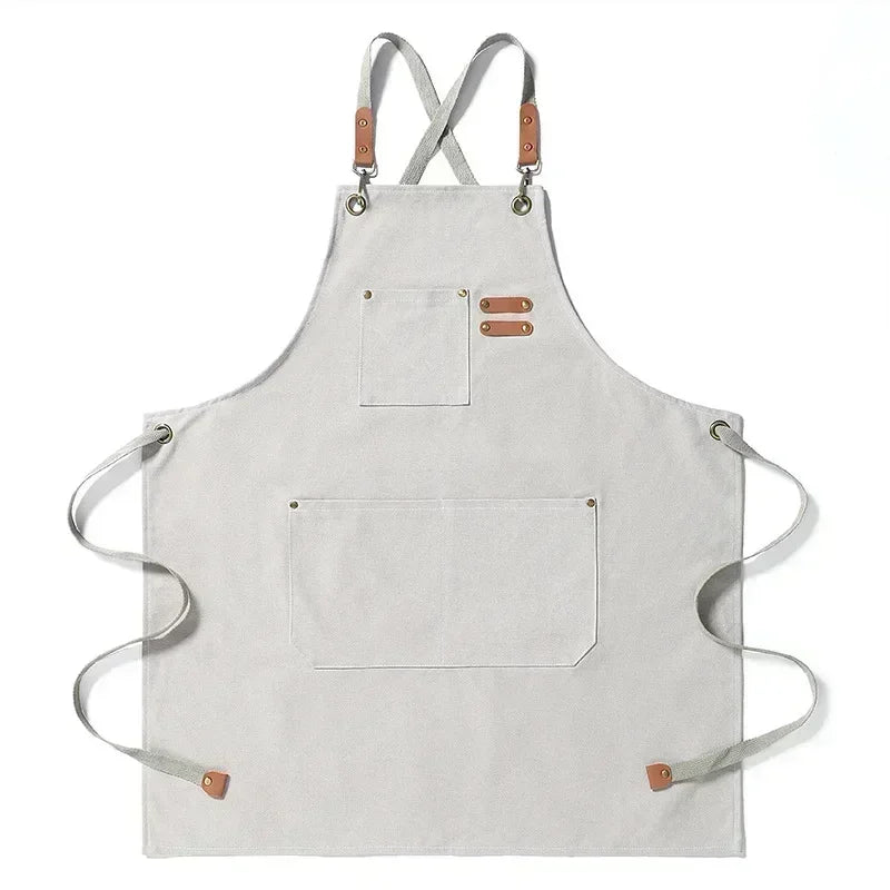 ProWear Canvas Kitchen Apron – Durable Unisex Chef & Workwear