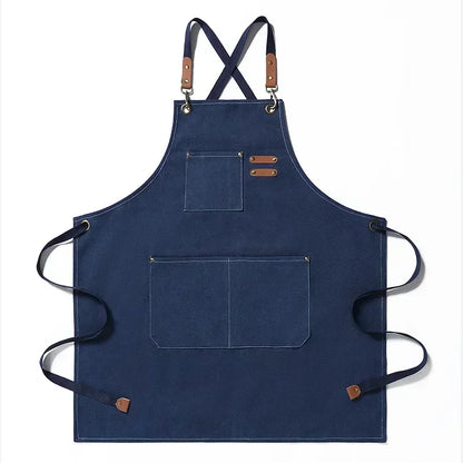 ProWear Canvas Kitchen Apron – Durable Unisex Chef & Workwear