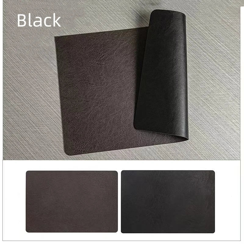 DuoMat Dual-Sided Faux Leather Placemats – Heat-Resistant, Waterproof & Easy-to-Clean