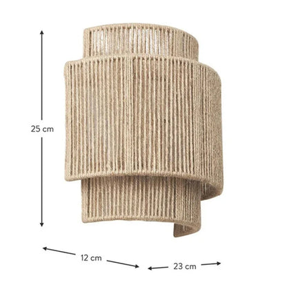 RattanGlow Handwoven Rattan Wall Lamp – Warm Ambient Light with Natural Texture