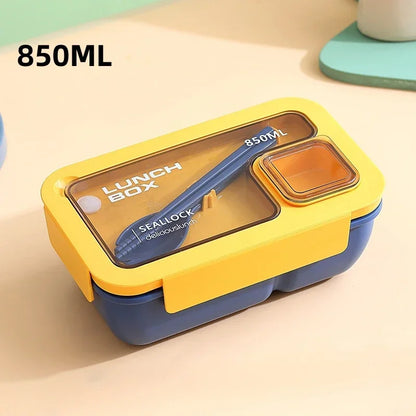 BentoGo Portable Lunch Box - Leak-Proof Bento with Integrated Cutlery, Microwave & Dishwasher Safe