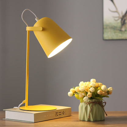 Nordic Metal LED Desk Lamp — Sleek Minimalist Light for Reading and Studying