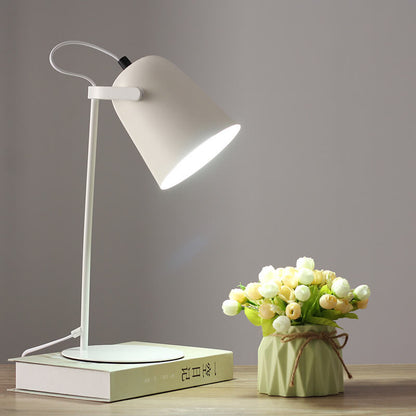 Nordic Metal LED Desk Lamp — Sleek Minimalist Light for Reading and Studying