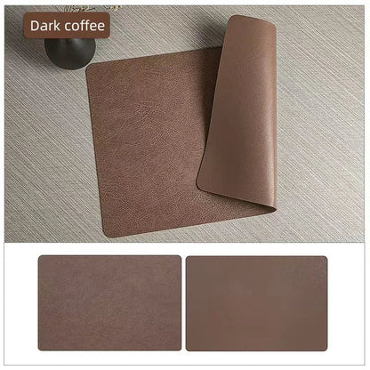 DuoMat Dual-Sided Faux Leather Placemats – Heat-Resistant, Waterproof & Easy-to-Clean