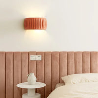 French Resin Wall Lamp – Textured Modern Sconce for Elegant Ambient Lighting